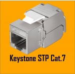 Modular CAT7 Keystone Module | CAT6A/CAT6/CAT5E |  For tool-free assembly