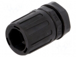 Straight terminal connector | Thread: metric,outside | polyamide