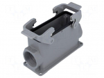 Enclosure: for rectangular connectors | Han | size 24B | high | PG29