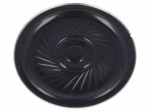 Loudspeaker | miniature,general purpose | 1W | 50&Omega; | &Oslash;40x4.5mm | IP65
