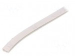 Hole and edge shield | PVC | L: 10m | white | H: 14.5mm | W: 10mm