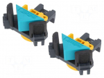 Universal clamp | angular | 10&divide;22mm | Pcs: 2