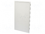 Enclosure: for modular components | IP40 | plaster embedded | white