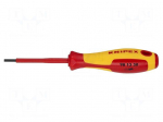 Screwdriver: insulated | hex key | HEX 3mm | Blade length: 75mm