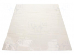 Layer pad | Width: 0.6m | L: 0.76m | white | Clean-Step | Thk: 6.5mm