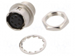 Connector: circular | push-pull | socket | PIN: 6 | 2A | HR10 | soldering