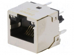 Connector: RJ45 | socket | PIN: 8 | Cat: 6a | with LED | gold-plated | 8p8c
