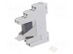 Relay: interface | DPDT | Ucoil: 24VDC | for DIN rail mounting | CR-P