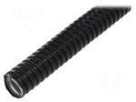 Protective tube | Size: 26 | galvanised steel | black | &Oslash;int: 21mm