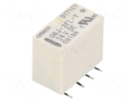Relay: electromagnetic | Ucoil: 24VDC | DPDT | Icontacts max: 1A | SMD