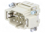 Connector: HDC | contact insert | male | 16A | 500V | Han&reg; ES | PIN: 6