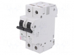 Circuit breaker | 230/400VAC | Inom: 4A | Poles: 2 | Charact: B | 10kA