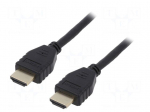 Cable | HDMI plug,both sides | PVC | HDMI 2.1 | Len: 0.5m | black