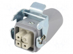 Connector: HDC | plug | female | EPIC KIT | PIN: 4 | 23A | 400V | 3+PE | M20