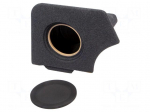 Car loudspeaker enclosure | MDF | black melange | 200mm | Cupra | 8l