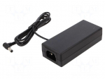 Power supply: switching | 48VDC | 1.5A | Out: 5,5/2,1 | 70W | 80&divide;264VAC