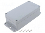 Enclosure: multipurpose | X: 80mm | Y: 160mm | Z: 55mm | ABS | light grey