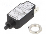 Circuit breaker | Urated: 240VAC | 48VDC | 1.2A | SPST | Poles: 1 | screw