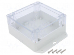 Enclosure: multipurpose | X: 120mm | Y: 120mm | Z: 60mm | ZP | light grey