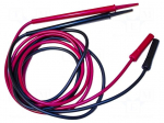 Test leads | Urated: 1kV | Inom: 30A | Len: 1.2m | insulated | black,red