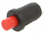 Switch: push-button | Pos: 2 | SPST-NO | 0.2A/48VAC | 0.2A/48VDC | IP40