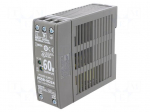Power supply: switching | for DIN rail | 60W | 24VDC | 2.5A | OUT: 1