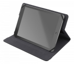 DELTACO universal tablet case, 9/10.1", integrated stand, 360 degree rotatable, black / TPF-1220