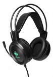 Headset DELTACO GAMING LED, works with Xbox and Playstation, black/ GAM-105