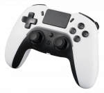 PS4/PC/Android/iOS controller DELTACO GAMING Bluetooth, 2 programmable macro buttons, white / GAM-139-W