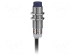 Sensor: inductive | OUT: PNP / NC | 0&divide;4mm | 10&divide;36VDC | M12 | 2m | IP67