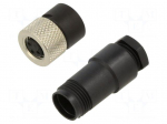Connector: M8 | plug | female | 768 | 4A | 30V | PIN: 3 | IP67 | straight | PA