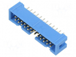 Connector: IDC | socket | male | PIN: 24 | straight | THT | 2.54mm | 2x12