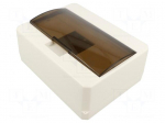 Enclosure: for modular components | IP40 | white | No.of mod: 9