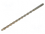 Drill bit | for concrete | &Oslash;: 10mm | L: 260mm | SDS-Plus&reg;