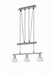 Trio Levisto  piekarama lampa 3-pc E14 brushed steel brushed steel 371010307 4017807281750