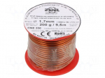 Coil wire | single coated enamelled | 1.7mm | 0.2kg | -65&divide;200&deg;C