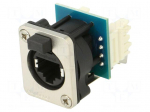 Connector: RJ45 | socket | XLRnet | PIN: 8 | Cat 6 | with push button