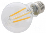 LED lamp | white warm | E27 | 230VAC | 1055lm | 8.5W | 270&deg; | 2700K