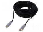 Cable | HDMI plug,both sides | 20m | black