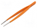 Tweezers | 150mm | Blade tip shape: flat | universal