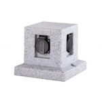 TRIO 9963-11 Garden socket,Garden soc.Body:Polyresin Grey