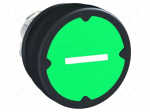 Switch: push-button | 22mm | Stabl.pos: 1 | green | none | IP66 | flat