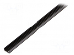 Profiles for LED modules | black | L: 1m | GIZA-LL | aluminium