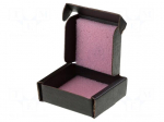 Container: box | with foam lining | ESD | black | cardboards