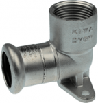 Press fixed w/p Elbow short, KAN-therm Inox 22x&frac34;"