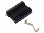 Heatsink: extruded | H | TO218,TO220,TOP3 | black | L: 50.8mm | W: 35mm