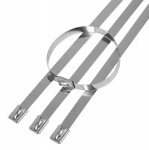 Auto- ja mootorrattatooted, elektroonika, navigatsioon, CB raadio // Kaubad autodele, mootorratastele, motorolleritele // DA128B Opaska zaciskowa stalowa           150x4,6mm 100szt