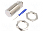 Sensor: capacitive | Range: 0.5&divide;30mm | OUT: PNP / NO / NC | brass
