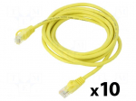 Patch cord | U/UTP | Cat: 6 | RJ45 plug,both sides | stranded | CCA | 3m