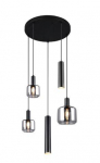 Trio Mataro piekarama lampa 5-pc matt black/chrome plated brushed steel 364130532 4017807612912